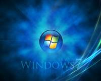 Обои, Компьютер, Windows 7 синий